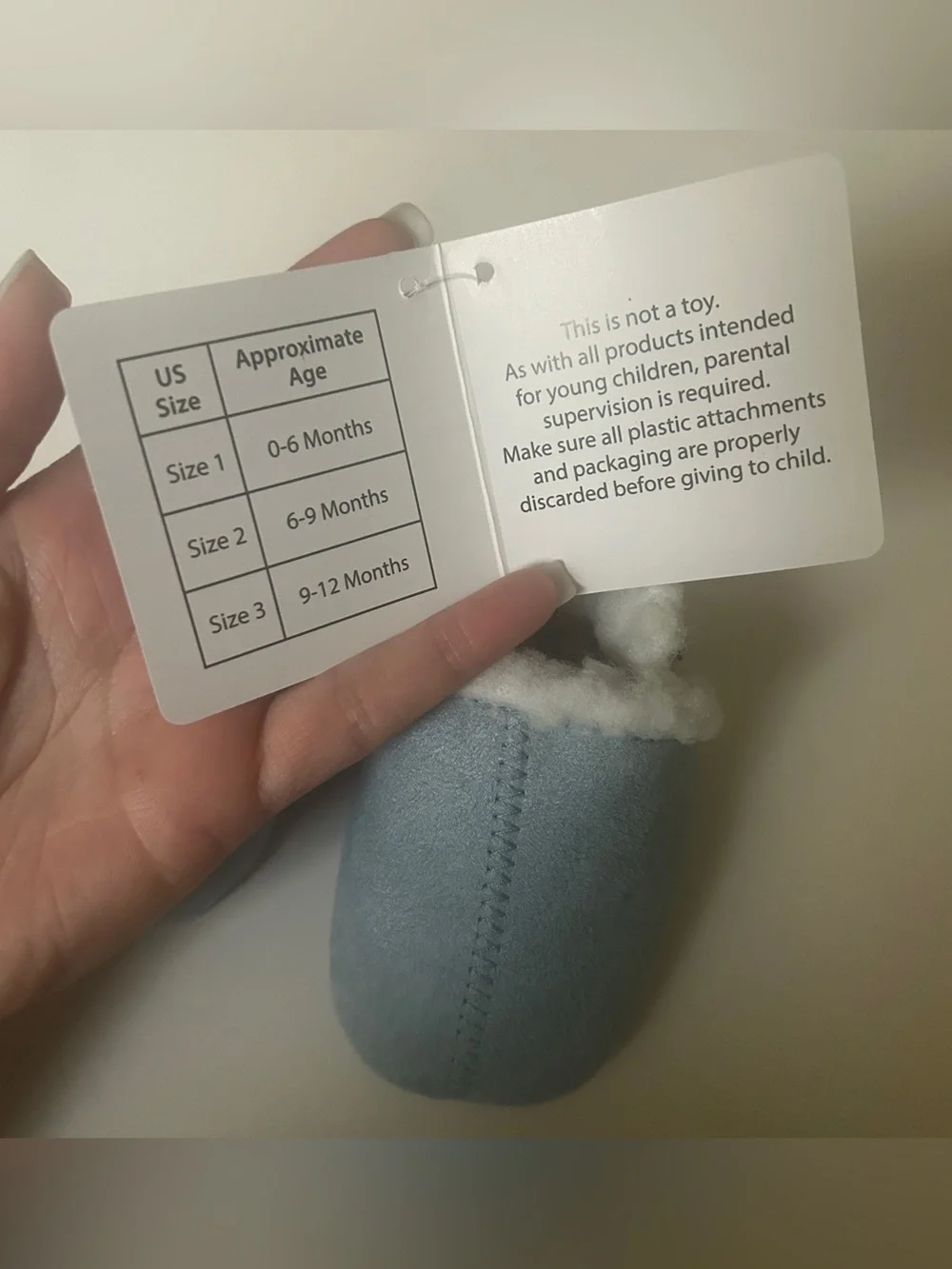 MukLuks Blue baby booties 6-9M